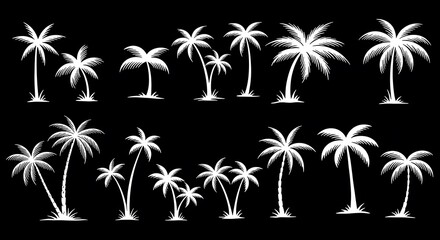 White Palms, Night Bloom AI Generated