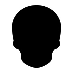 Monochrome silhouette of a skull, evoking mystery and Halloween themes