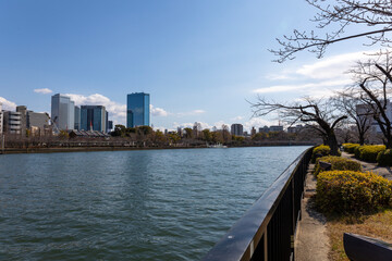 大阪／大川沿いの遊歩道（2025年2月撮影）