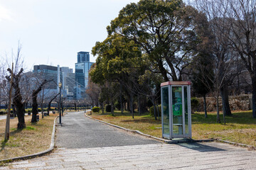 大阪／大川沿いの遊歩道（2025年2月撮影）