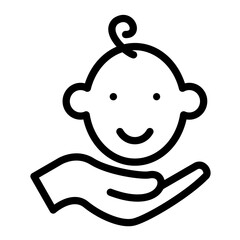 Childcare Vector Icon Style