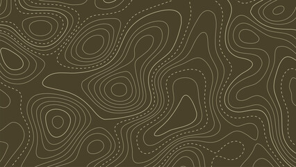 Dark Brown Terrain Contour Design Background © Studio Mangoo