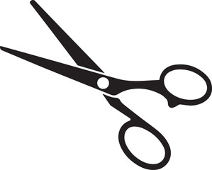 Scissors Silhouette Black vector in illustration