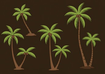 Obraz premium Tropical Grove Collection AI Generated