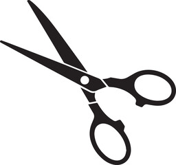 Scissors Silhouette Black vector in illustration