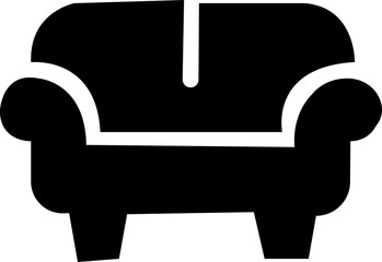 Sofa Icon Silhouette Bundle Set, Sofa Furniture Silhouette Bundle set on a White Background, isolated on transparent background