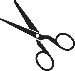 Scissors Silhouette Black vector in illustration