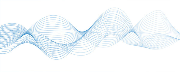 Abstract multicolor gradient wave lines vector background, twisted curve lines and blend effect.Modern digital and geometric technology themes & data visualizations, scientific.