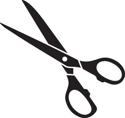 Scissors Silhouette Black vector in illustration
