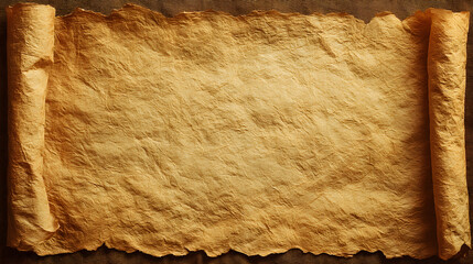 Golden parchment texture with ancient scroll effect 
