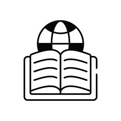 Online Book icon vector stock illustration