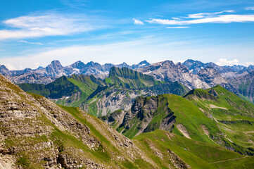 Allgau Alps, Oberstdorf, Allgau Alps, Bavaria, Germany, Europe.