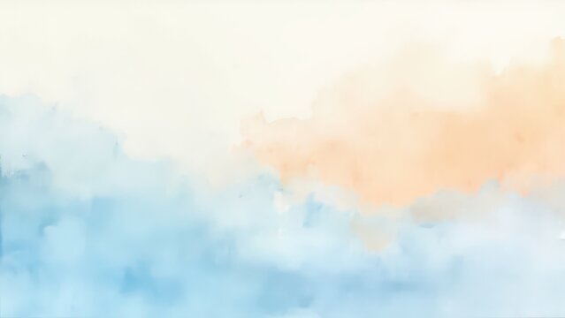 Abstract perico-blue background with picturesque light tints. Ideal for wallpaper, printing on fabric.