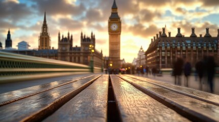 Obraz premium An inviting rustic table perfect for gatherings or displays.