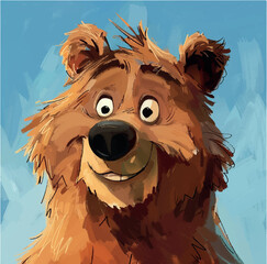 Obraz premium illustration, vector, drawing, happy, baby, cartoon, bear, design, hand drawn, animal, cute, art, fun, toy, character, kid, funny, teddy, childhood, graphic, isolated, smile, clip art, adorable, 