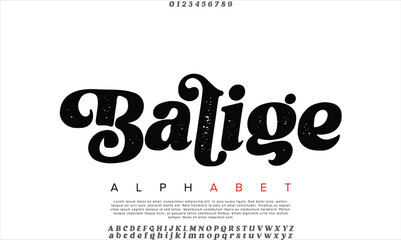 Luxury Balige Personal Use alphabet letters font for logo