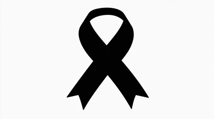 Simple black awareness ribbon (1)
