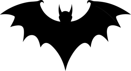 vector silhouette image of bat Art & Illustration