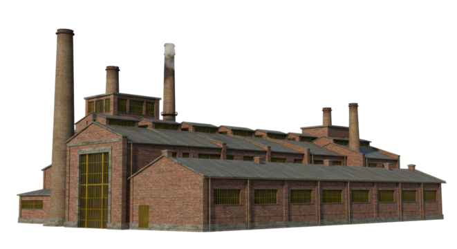 Isolated Industrial Building