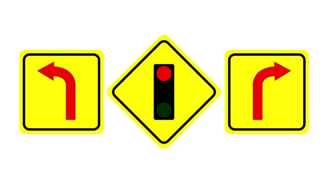 Traffic light sign. Electric semaphore arranges transportation at urban crossroads.