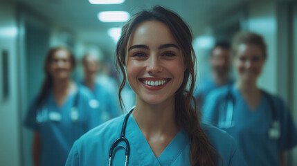 Fototapeta premium doctor on solid background 