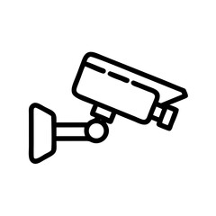 CCTV Security Camera Icon Representing Property Surveillance and Safety