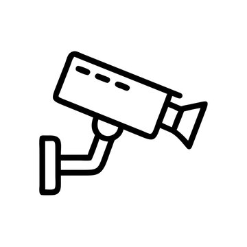 CCTV Security Camera Icon Representing Property Surveillance and Safety