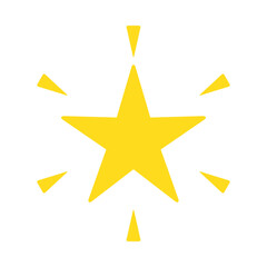 Shining star icon