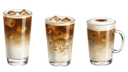 Refreshing Iced Coffee Latte Cappuccino Drinks Menu Summer Beverages Cafe