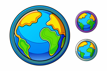 globe with green leaves