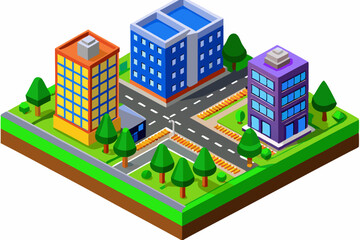 vector illustration of a city