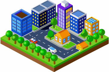 vector illustration of a city