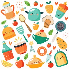 Cute kitchen items collection