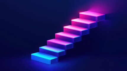 Obraz premium Digital stock market chart with step graph, rising bars representing investment growth, blue financial background, futuristic business analysis concept, economic trends visualization.
