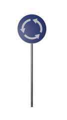 Roundabout Sign, Isolated on Transparent Background, PNG