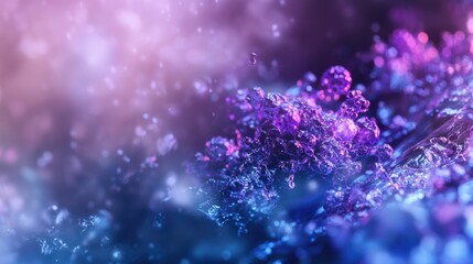 Microscopic view of a virus with a spherical structure and spike-like projections,