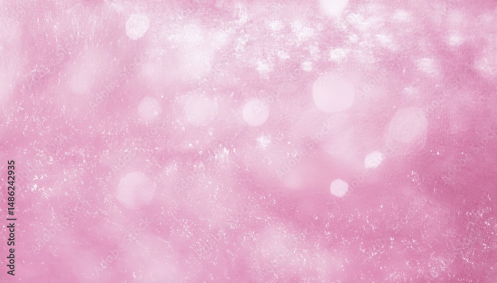 Poster soft pink glitter texture with dreamy bokeh light overlay for feminine web design, elegant branding,