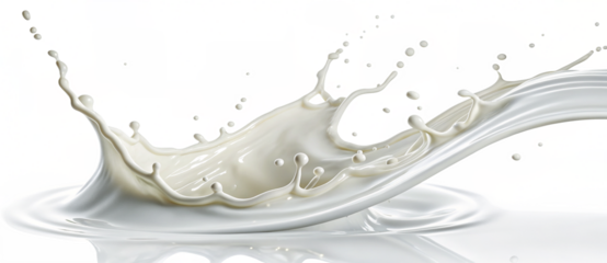 milk splash isolated on white