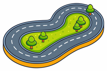 horseshoe magnet on white background