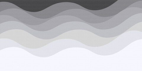 gray abstract background with shiny geometric shapes. Modern black gradient circles. Dynamic shapes. Minimal geometric design. Futuristic concept.