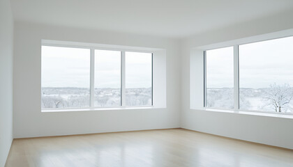 Fototapeta premium room with window and curtains