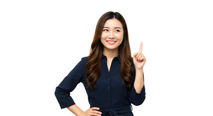 Successful businesswoman has a great idea business woman thinking innovation concept