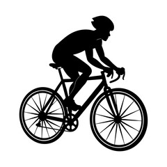 Naklejka premium bicycle vector art silhouette
