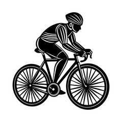 Naklejka premium bicycle vector art silhouette