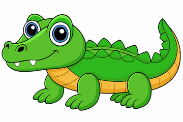 Naklejka premium alligator vector on white background