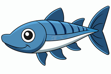 barracuda vector on white background