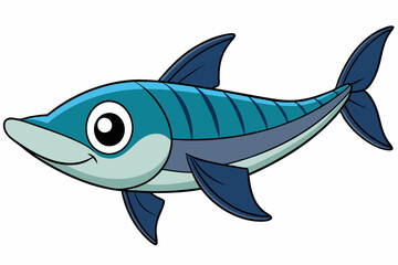 barracuda vector on white background