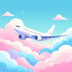 Fototapeta premium airplane in the sky