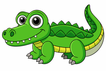 Fototapeta premium crocodile vector on white background