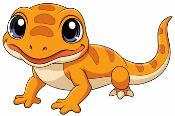 gecko vector on white background